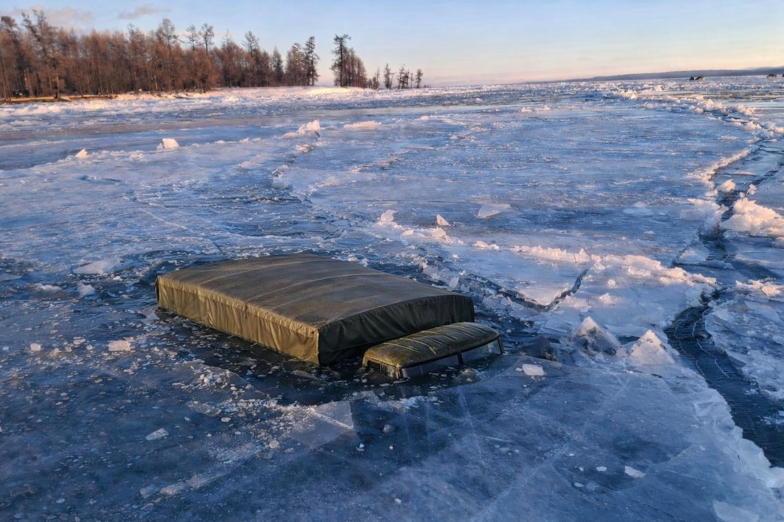 Нуурын мөс цөмөрсний улмаас автомашинтай зорчиж явсан 2 иргэн амь насаа алджээ